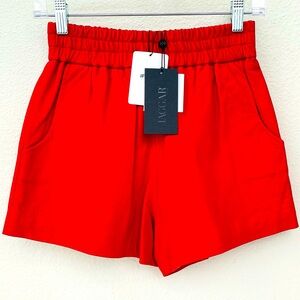 NWT! LEATHER Jaggar Harley Quinn Red HOT! Shorts in Size XS